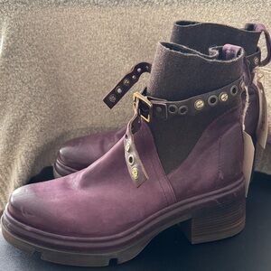 AS 98 Purple Heeled Boots WOMEN SIZE 39